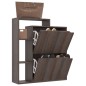 vidaXL Schuhschrank Grau Sonoma 79,5x24x90,5 cm Holzwerkstoff vidaXL Schuhschrank Grau Sonoma 79,5x24x90,5 cm Holzwerkstoff