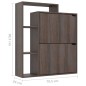 vidaXL Schuhschrank Grau Sonoma 79,5x24x90,5 cm Holzwerkstoff vidaXL Schuhschrank Grau Sonoma 79,5x24x90,5 cm Holzwerkstoff