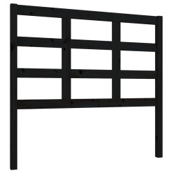 vidaXL Kopfteil Schwarz 105,5x4x100 cm Massivholz Kiefer