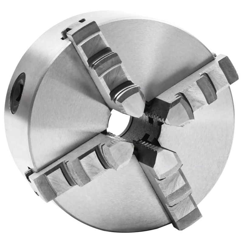 vidaXL 4-Backen-Drehfutter Selbstzentrierend 125 mm Stahl vidaXL 4-Backen-Drehfutter Selbstzentrierend 125 mm Stahl