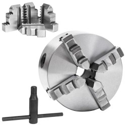 vidaXL 4-Backen-Drehfutter Selbstzentrierend 125 mm Stahl 