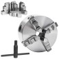 vidaXL 4-Backen-Drehfutter Selbstzentrierend 125 mm Stahl vidaXL 4-Backen-Drehfutter Selbstzentrierend 125 mm Stahl