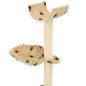 vidaXL Katzen-Kratzbaum mit Sisal-Säulen 105 cm Beige Pfoten-Aufdruck vidaXL Katzen-Kratzbaum mit Sisal-Säulen 105 cm Beige Pfoten-Aufdruck