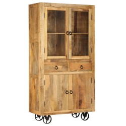 vidaXL Highboard Mangoholz Massiv 95x45x185 cm
