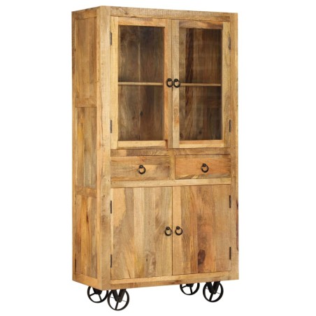 vidaXL Highboard Mangoholz Massiv 95x45x185 cm