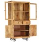 vidaXL Highboard Mangoholz Massiv 95x45x185 cm vidaXL Highboard Mangoholz Massiv 95x45x185 cm
