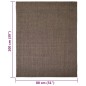 vidaXL Teppich Natur Sisal 80x100 cm Braun vidaXL Teppich Natur Sisal 80x100 cm Braun