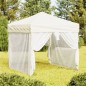vidaXL Partyzelt Faltbar mit Seitenwänden Creme 2x2 m vidaXL Partyzelt Faltbar mit Seitenwänden Creme 2x2 m