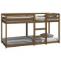 vidaXL Etagenbett Honigbraun 80x200 cm Massivholz Kiefer vidaXL Etagenbett Honigbraun 80x200 cm Massivholz Kiefer