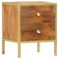 vidaXL Nachttisch 40 x 35 x 50 cm Mango Massivholz vidaXL Nachttisch 40 x 35 x 50 cm Mango Massivholz