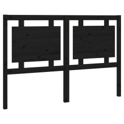 vidaXL Kopfteil Schwarz 145,5x4x100 cm Massivholz Kiefer