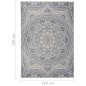 vidaXL Outdoor-Teppich Flachgewebe 160x230 cm Blaues Muster vidaXL Outdoor-Teppich Flachgewebe 160x230 cm Blaues Muster