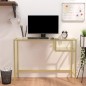 vidaXL Computertisch Transparent 100x36x74 cm Hartglas
