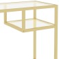 vidaXL Computertisch Transparent 100x36x74 cm Hartglas