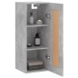vidaXL Wandschrank Betongrau 34,5x34x90 cm Holzwerkstoff vidaXL Wandschrank Betongrau 34,5x34x90 cm Holzwerkstoff