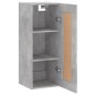 vidaXL Wandschrank Betongrau 34,5x34x90 cm Holzwerkstoff vidaXL Wandschrank Betongrau 34,5x34x90 cm Holzwerkstoff