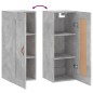 vidaXL Wandschrank Betongrau 34,5x34x90 cm Holzwerkstoff vidaXL Wandschrank Betongrau 34,5x34x90 cm Holzwerkstoff