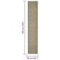 vidaXL Teppich Natur Sisal 66x350 cm Taupe vidaXL Teppich Natur Sisal 66x350 cm Taupe