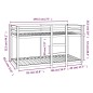 vidaXL Etagenbett 90x190 cm Massivholz Kiefer vidaXL Etagenbett 90x190 cm Massivholz Kiefer