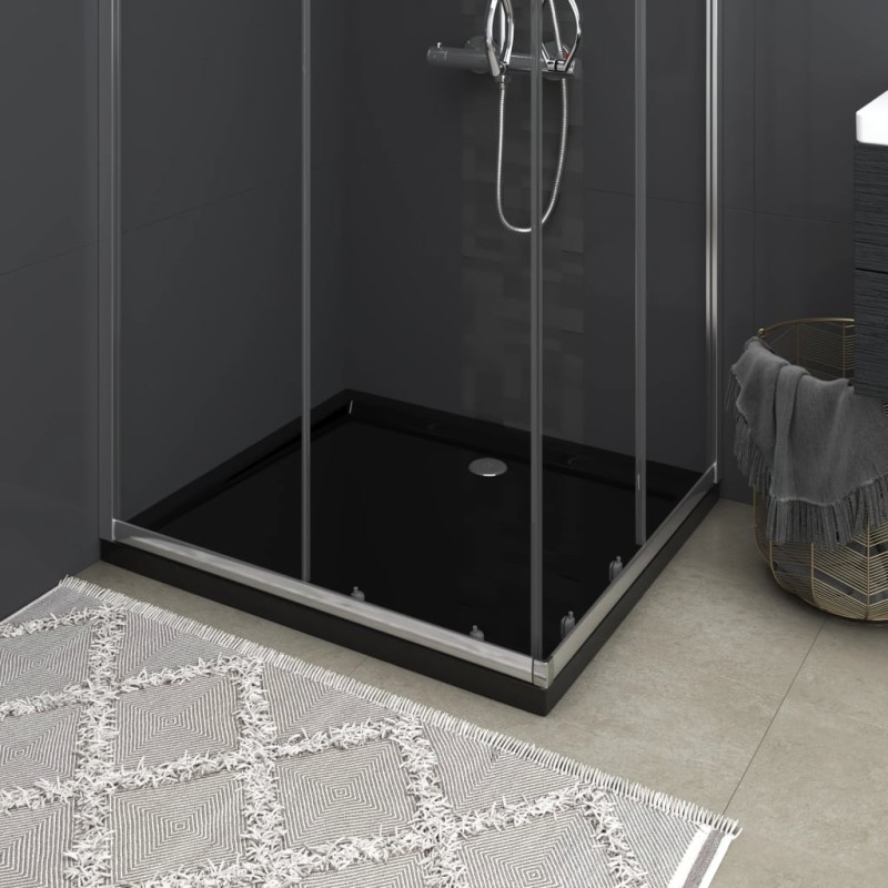 vidaXL Duschtasse ABS Rechteckig Schwarz 80x90 cm vidaXL Duschtasse ABS Rechteckig Schwarz 80x90 cm