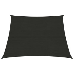 vidaXL Sonnensegel 160 g/m² Schwarz 3/4x3 m HDPE