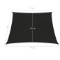 vidaXL Sonnensegel 160 g/m² Schwarz 3/4x3 m HDPE vidaXL Sonnensegel 160 g/m² Schwarz 3/4x3 m HDPE
