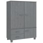 vidaXL Kleiderschrank HAMAR Dunkelgrau 99x45x137 cm Massivholz Kiefer vidaXL Kleiderschrank HAMAR Dunkelgrau 99x45x137 cm Massivholz Kiefer