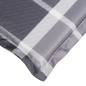Sonnenliegen-Auflage Grau Karomuster 200x50x3 cm Oxford-Gewebe Sonnenliegen-Auflage Grau Karomuster 200x50x3 cm Oxford-Gewebe