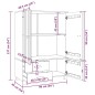 vidaXL Kleiderschrank HAMAR Dunkelgrau 99x45x137 cm Massivholz Kiefer vidaXL Kleiderschrank HAMAR Dunkelgrau 99x45x137 cm Massivholz Kiefer