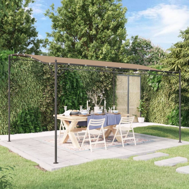 vidaXL Markise Taupe 4x3 m 180 g/m² Stoff und Stahl vidaXL Markise Taupe 4x3 m 180 g/m² Stoff und Stahl