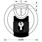 Master Lock Disc Schloss Excell Edelstahl 70 mm M40EURDNUM Master Lock Disc Schloss Excell Edelstahl 70 mm M40EURDNUM