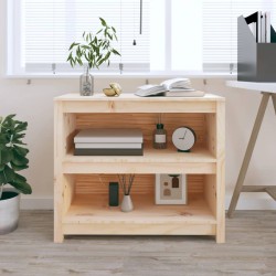 vidaXL Bücherregal 80x35x68 cm Massivholz Kiefer