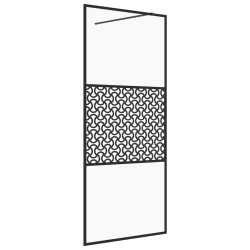 vidaXL Duschwand für Begehbare Dusche mit Klarem ESG Glas 115x195 cm