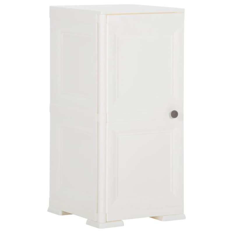 vidaXL Kunststoffschrank 40x43x85,5 cm Holzdesign Angora-Weiß vidaXL Kunststoffschrank 40x43x85,5 cm Holzdesign Angora-Weiß