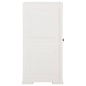 vidaXL Kunststoffschrank 40x43x85,5 cm Holzdesign Angora-Weiß vidaXL Kunststoffschrank 40x43x85,5 cm Holzdesign Angora-Weiß