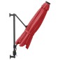 vidaXL Wand-Sonnenschirm mit LEDs Knallrot 290 cm vidaXL Wand-Sonnenschirm mit LEDs Knallrot 290 cm