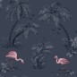 DUTCH WALLCOVERINGS Tapete Flamingo Benzin Blau DUTCH WALLCOVERINGS Tapete Flamingo Benzin Blau