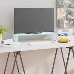 vidaXL TV-Aufsatz/Monitorerhöhung Glas Grün 60x25x11 cm