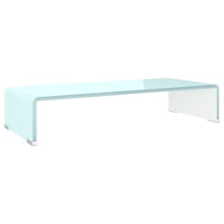 vidaXL TV-Aufsatz/Monitorerhöhung Glas Grün 60x25x11 cm