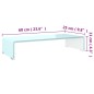 vidaXL TV-Aufsatz/Monitorerhöhung Glas Grün 60x25x11 cm vidaXL TV-Aufsatz/Monitorerhöhung Glas Grün 60x25x11 cm