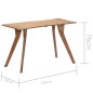 vidaXL Esstisch 120 x 58 x 76 cm Massivholz Akazie vidaXL Esstisch 120 x 58 x 76 cm Massivholz Akazie