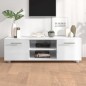 vidaXL TV-Schrank Hochglanz-Weiß 110x40x35 cm Holzwerkstoff vidaXL TV-Schrank Hochglanz-Weiß 110x40x35 cm Holzwerkstoff