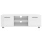 vidaXL TV-Schrank Hochglanz-Weiß 110x40x35 cm Holzwerkstoff vidaXL TV-Schrank Hochglanz-Weiß 110x40x35 cm Holzwerkstoff