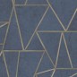 DUTCH WALLCOVERINGS Tapete Dreieck Benzin Blau und Gold DUTCH WALLCOVERINGS Tapete Dreieck Benzin Blau und Gold
