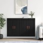 Wandschränke 2 Stk. Schwarz Holzwerkstoff Wandschränke 2 Stk. Schwarz Holzwerkstoff