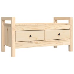 vidaXL Flurbank 80x40x43 cm Massivholz Kiefer