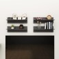 vidaXL Wandregale 4 Stk. Grau 60x11,5x18 cm Holzwerkstoff vidaXL Wandregale 4 Stk. Grau 60x11,5x18 cm Holzwerkstoff