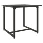 3-tlg. Garten-Lounge-Set mit Kissen Schwarz Poly Rattan 3-tlg. Garten-Lounge-Set mit Kissen Schwarz Poly Rattan