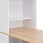 vidaXL Bartisch mit Schrank Weiß 115x59x200 cm vidaXL Bartisch mit Schrank Weiß 115x59x200 cm