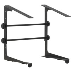 vidaXL Laptopständer Schwarz 30,5x28×(24,5-37,5) cm Stahl